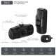 16. Wozinsky WF16-YCS 5000mAh 15W USB-C Mini Power Bank with Built-in USB-C Cable and Apple Watch Charger - Black