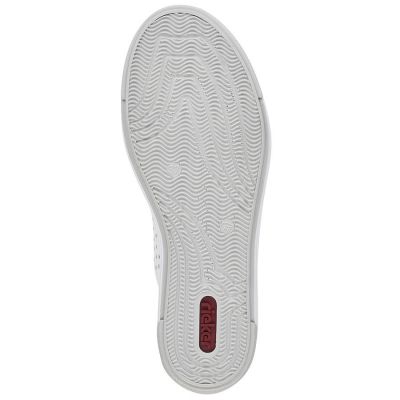 22. Rieker W RKR642 openwork leather shoes white