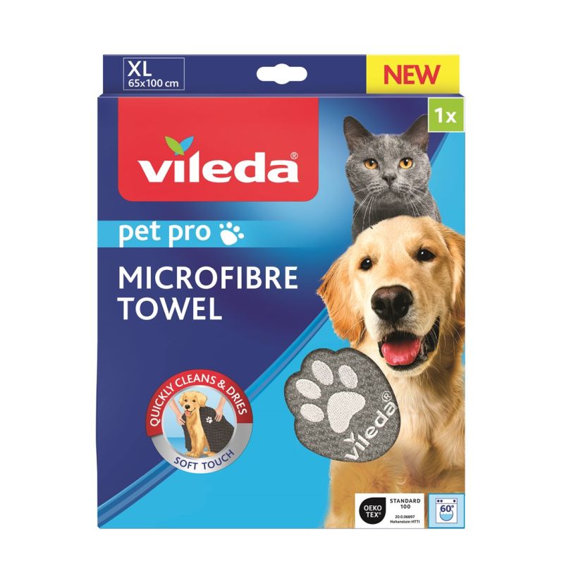 3. Vileda PET PRO XL Microfiber Pet Towel