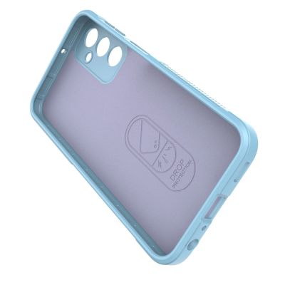 5. Magic Shield Case for Samsung Galaxy A24 4G flexible armored cover light blue