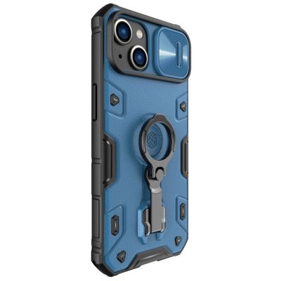 3. Nillkin CamShield Armor Pro Magnetic Case iPhone 14 Plus Magnetic MagSafe Cover with Camera Protector Blue