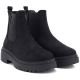 4. Women's suede ankle boots on the platform, black Big Star UU274858