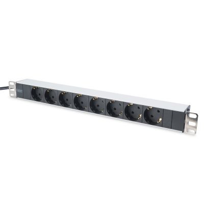 DIGITUS DN-95401 RACK strip (8 x UTE; 16 A; 2 m; black)