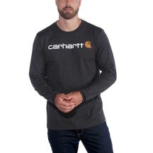 Carhartt Core Logo T-Shirt L/S - carbon heather