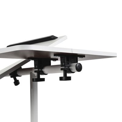 6. MACLEAN MOBILE DESK/LAPTOP STAND, WHITE, HEIGHT ADJUSTMENT 59-89CM, MAX. 30KG MC-121 W