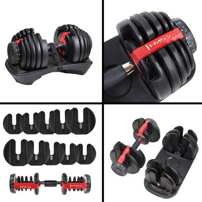 9. SR52 ADJUSTABLE DUMBBELL SET (2 PCS) + STR10 PRO HMS RACK