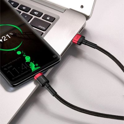 21. Baseus Cafule cable USB Type C SuperCharge 40W Quick Charge 3.0 QC 3.0 1m gray-black (CATKLF-PG1)