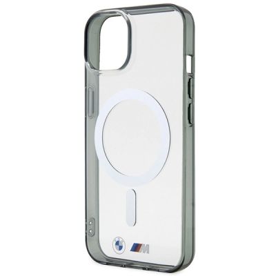 6. BMW Silver Ring MagSafe case for iPhone 14 Plus - transparent