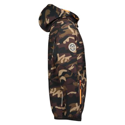 4. Geographical Norway Royaute M Softshell Jacket WU1057H-GN-KAKI-ORANGE