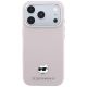 3. Karl Lagerfeld Grained Choupette Head Metal MagSafe Case for iPhone 17 Pro Max / 18 Pro Max - Pink