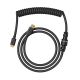 Glorious GMMK Coiled Cable Phantom Black, Spiralkabel, USB-C/USB-A, black