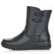 3. Rieker Z7172-00 Waterproof Leather Women's Comfortable Black Ankle Boots