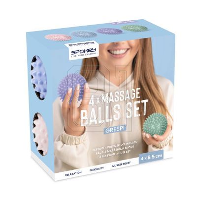10. Massage ball set (4 pcs.) Spokey GRESPI
