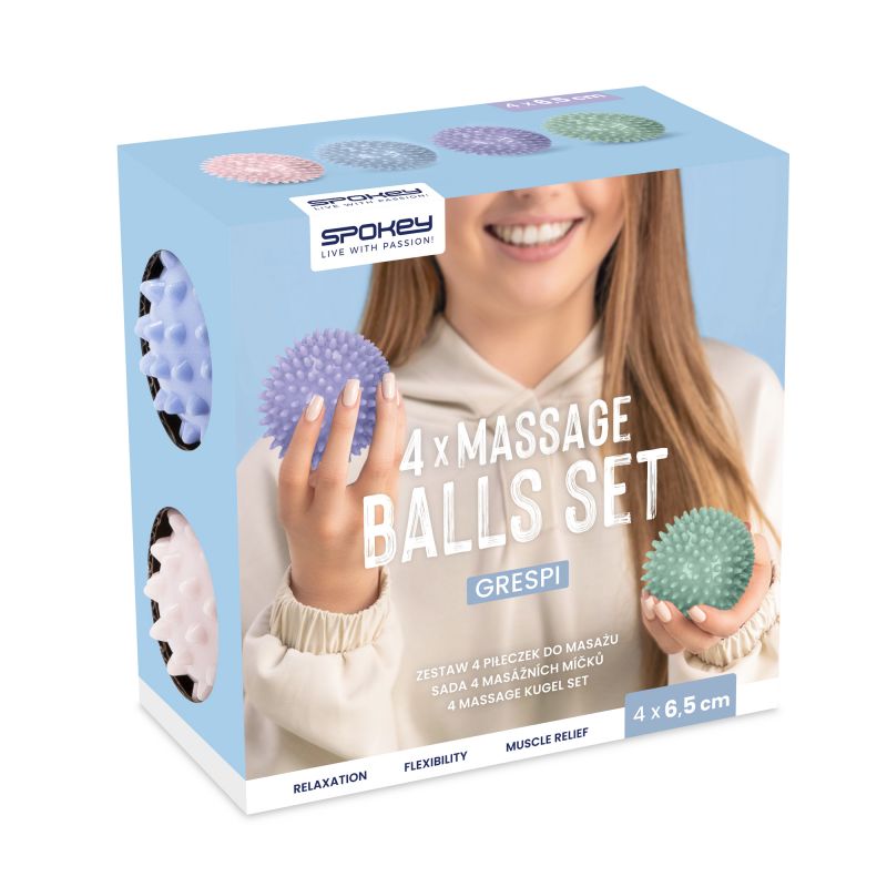 10. Spokey GRESPI massage ball set (4 pcs.)