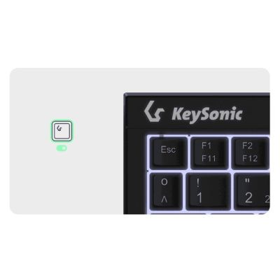 4. KeySonic KSK-3211ELU (DE) Keyboard Home USB QWERTZ German Black
