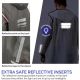 2. Perletti Men’s Black Trench Raincoat with Hood, Size M