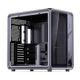 Jonsplus BO400 PC Case, Midi-Tower, ATX, Tempered Glass – Brown-Gray