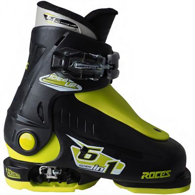 2. Roces Idea Up Ski Boots Black and Lime Jr 450490 18