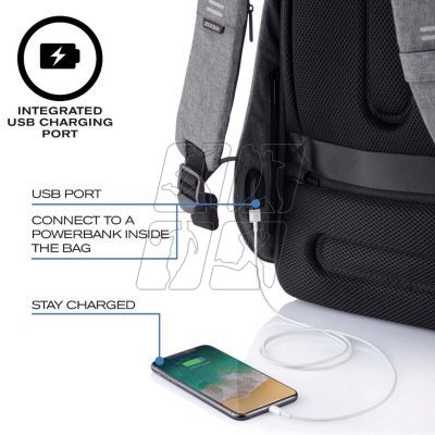 20. XD DESIGN ANTI-THEFT BACKPACK BOBBY HERO REGULAR GREY P/N: P705.292