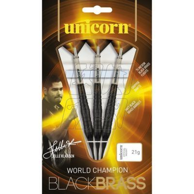 3. Unicorn Black Brass soft tip darts- Jelle Klaasen 19g: 23771 | 21g: 23772