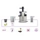 4. ELDOM SLOW JUICER PJ350 250 W BLACK TWO FILTERS NEW GENERATION HEAVY PRESS