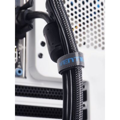 3. Vention 3m black cable organizer Velcro strap