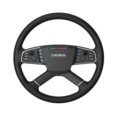6. Moza Racing TSW Truck Wheel Black PC Steering Wheel