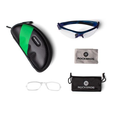 8. Rockbros 10069 Photochromic UV400 Cycling Glasses - Blue