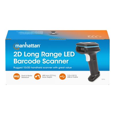 11. MANHATTAN 2D LED Barcode Scanner IP52 Handheld 450mm