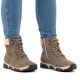 5. Women’s Brown Leather Lined Hiking-Style Ankle Boots Rieker 45925-25