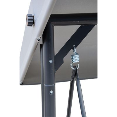 4. NINA GARDEN AND BALCONY SWING 3-SEAT GRAY