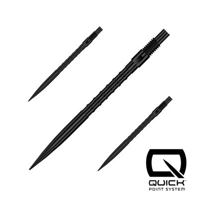 Harrows QUICK POINT sharp steel tips - HM GRIP black