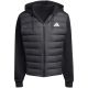 14. Men's adidas Essentials Climawarm Hybrid Down Hooded Jacket Black KA5251