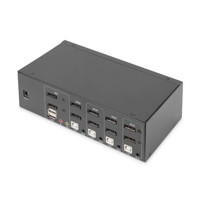2. KVM switch, 4 ports, 4K 60Hz, 8xDP IN, 2xDP OUT, 2xUSB A, 2x Audio IN&OUT