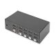 2. KVM switch, 4 ports, 4K 60Hz, 8xDP IN, 2xDP OUT, 2xUSB A, 2x Audio IN&OUT