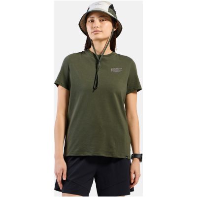 2. Women’s short-sleeve ODLO T-shirt crew neck s/s COTTON BLEND UNLIMITED, green