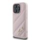 2. Karl Lagerfeld Quilted Signature iPhone 16 Pro Case - Pink
