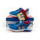 10. Leomil children's sports shoes Super Mario sneakers with velcro LED blue
