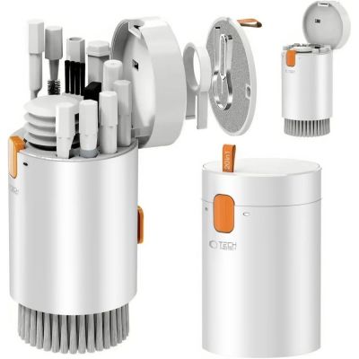 3. Tech-Protect 20-in-1 Multifunctional Cleaning Kit for Phone, Tablet, Laptop, and Headphones - White