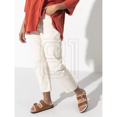 18. Birkenstock Arizona Shearling Mink W 1001135 flip-flops