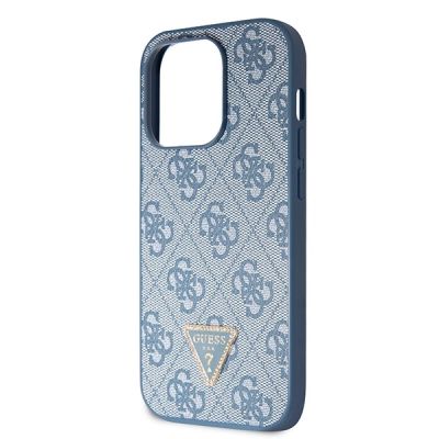 7. Guess GUHCP14LP4TDSCPB iPhone 14 Pro 6.1" blue/blue hardcase Crossbody 4G Metal Logo