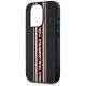 5. Karl Lagerfeld Saffiano Athleisure Stripes Cord iPhone 15 Pro Max Case - Red