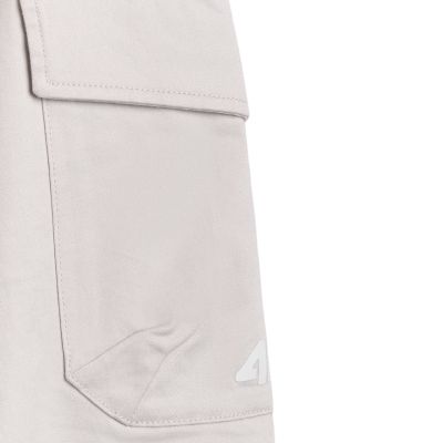 13. Men's trousers 4F CAS M1210 cool light gray 4FWAW25TTROM1210 27S