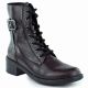 8. Women's burgundy ankle boots with buckle Rieker 75431-35