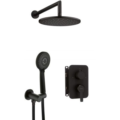 Concealed shower set with mixing box