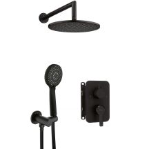 Concealed shower set with mixing box