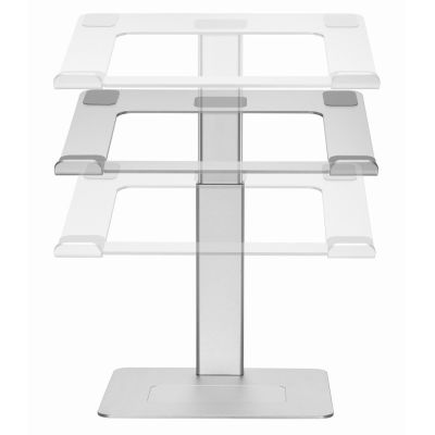 3. GEMBIRD NOTEBOOK STAND WITH HEIGHT ADJUSTMENT 15.6, SILVER