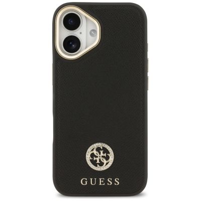 3. Guess Grained Strass Logo MagSafe case for iPhone 17 - black