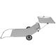 37. FOLDABLE BEACH CHAIR WITH CANOPY ON WHEELS 116x62x62-90CM GRAY