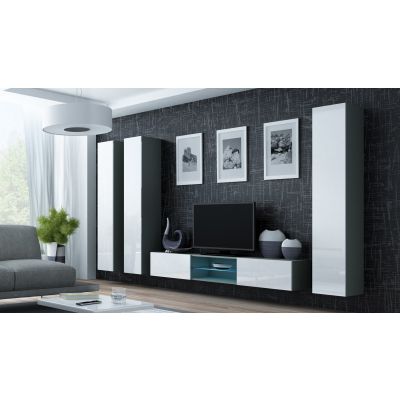 14. VIGO full display cabinet '180' 180/40/30 gray/white